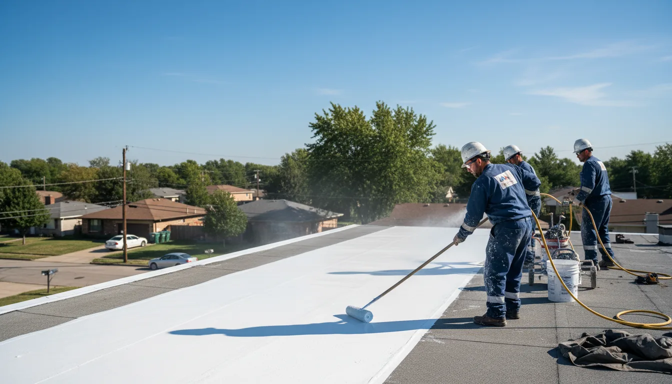 Commercial roof coating in Dayton, TX near me